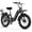 Black-EK8, variant on Aoango 1000W Electric Bike,48V 20AH Removable Battery EBike,Electric Bike for Adults, 20" Fat Tire ebike, Adult Electric Bikes for Commute All Terrain