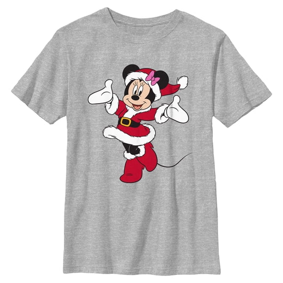 Boys Minnie Mouse Happy Christmas Red Dress T Shirt