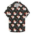 thumbnail image 2 of Elvqul Casual Shirts for Men Button up Graphic Short Sleeve Christmas Mens Shirts, 2 of 5