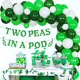 thumbnail image 2 of Twins Baby Shower Decorations, Two Peas in a Pod Baby Shower Balloon Garland Kit with Glittering Banner for Baby Shower Gender Reveal Party Supplies, 2 of 6