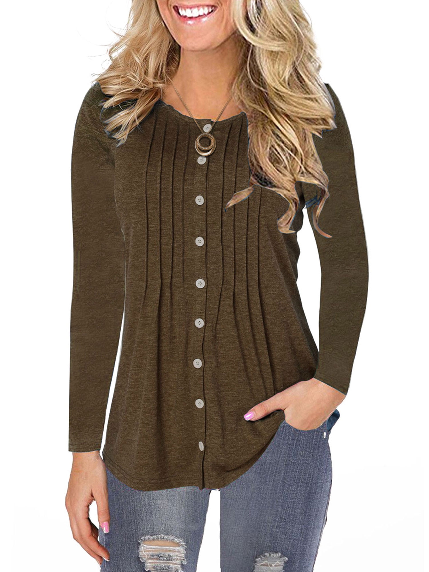 crew neck sweater with collared shirt womens