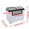 thumbnail image 2 of 12 Pan Ice Cream Showcase Gelato Dipping Cabinet Freezer Ice Cream Dipping Cabinet, 2 of 11