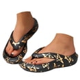 thumbnail image 3 of RotHome Flip Flops with Arch Support for Women Orthopedic Sandals Plantar Fasciitis Soft Wedge Thong Platform Dressy Slip On Walking Lightweight Recovery Summer Beach Shoes, 3 of 9
