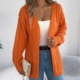 thumbnail image 4 of GuangCheng Womens Crochet Cardigan Sweaters Kimono Boho Knitted Lightweight Long Sleeve Open Front Coats Tops, 4 of 8