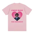 thumbnail image 1 of Camiseta de rapero Chief Keef para presidente para hombre, camiseta informal de manga corta, camiseta estética vintage de gran tamaño, ropa de calle, 1 of 4