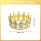 thumbnail image 2 of Toppers de pastel en mini corona Uxcell, tiara de aleación de reina y princesa con cristal para decoración de pastel de cumpleaños, dorado/azul horneado, 2 of 6