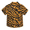 thumbnail image 2 of Dailycode Small Short Sleeve Button Down Shirts Tiger Print Casual Shirt 3-10 Years, 2 of 9