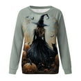 thumbnail image 4 of Xdegoge Halloween Shirt Plus Size Women Sanderson Sisters Printed Sweatshirt Witch Graphic Raglan Long Sleeve Oversized Crewneck Tops Season Festival T-Shirt 2025 Fall Funny Gifts Xl-5Xl, 4 of 5