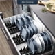 thumbnail image 4 of Escurridor De Platos De Aluminio Espacial, Estante Para Cubiertos, Cajón, Estante Para Platos, Suministros De Cocina Sin Clavos, Estante De Almacenamiento Adecuado Para Mostradores De Cocina Monstrate HA027598-02, 4 of 7