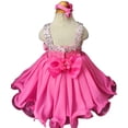 thumbnail image 5 of Jenniferwu G466 Infant Toddler Baby Newborn Little Girl's Pageant Party Birthday Dress Bubble Pink Size 18-24M, 5 of 5