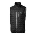 thumbnail image 2 of Men's Cutter & Buck  Black Detroit Lions Helmet Rainier PrimaLoft Eco Insulated Full-Zip Puffer Vest, 2 of 3
