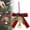 Red, variant on Christmas Hanging Ornament Set,Assorted Bow Bell Decorations With Pinecone Accents, Holiday Tree Ornaments For Christmas Tree, Wreath, Garland, Indoor Home Decor(Style E)