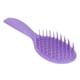 thumbnail image 4 of Peine de masaje Diseño hueco Mango curvo antideslizante Alivia la presión de la cabeza Evita la caída del cabello Cepillo para el cabello para peluquería casera Morado, 4 of 9
