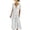 White, variant on Virmaxy women summer dress 2026 Women's V-Neck Button Front Midi Dress Short Sleeve Cinched Waist A-Line Dress with Pockets for Casual Summer S-XXXL