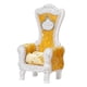 thumbnail image 3 of Sofá individual para casa de muñecas a escala 1/12, muebles en miniatura con sillón, sofá para silla de muñeca. amarillo y blanco, 3 of 9