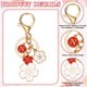 thumbnail image 3 of Llave inicial Uxcell, llavero con encanto de flor letra-N, llavero de cerezo en flor para mujeres, llavero para llaves de coche, bolsos, accesorios de mochila, regalo, rojo, 3 of 7