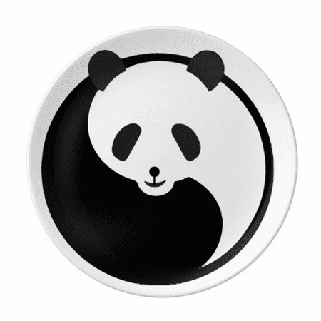 

Harmonize Positive Negative Panda Surroundings Plate Decorative Porcelain Salver Tableware Dinner Dish