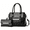 Black, variant on Women's Bold Red Stylish & Unique Faux Crocodile Pattern Bag - 2-in-1 Handheld & Crossbody, with Mini Coin Purse, Versatile for Shopping & Dates, Eye-Catching