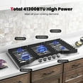 thumbnail image 6 of GASLAND Master Series 36 Inch Gas Cooktop with Griddle PRO GH3905SS1FC with 5 Burners,CSA certified,120V Plug-in, NG/LPG Convertible, 6 of 8