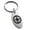 Silver, variant on Stainless Steel Aztec Intelligence Rune Engraved Small Oval Charm Keychain Keyring