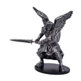 thumbnail image 3 of Figura decorativa de ángel guerrero para mesa, ideal para estanterías, escritorios y vitrinas. Plata, 3 of 9