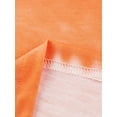 thumbnail image 6 of Gomelly Ladies Sundress Tie Dye Midi Dress Loose Tunic Dresses Women Hawaiian Beach Short Sleeve Orange 2XL, 6 of 7