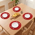 thumbnail image 3 of Unique Bargains 6Pcs Rustic Woven Dining Placemats Red 15x15inch, 3 of 6