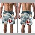thumbnail image 3 of luoweisi Men's Beach Shorts Quick Dry Swim Trunks with Mesh Lining Merry Chrismas XL, 3 of 5