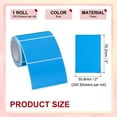 thumbnail image 2 of Rectangle Labels Sticker Self-Adhesive Color Coding Labels for Office Use Blue, 2 of 7