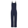 thumbnail image 6 of Ltctricy Fleece Fuzzy Overalls for Women Soft Comfy Sleeveless Loose Rompers Lounge Vacation Jumpsuits with Pockets, 6 of 7