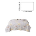 thumbnail image 3 of Yhmxh Edredón ligero de verano con estampado de tréboles, 150 x 198 cm, manta suave, transpirable y refrescante, lavable a máquina, edredón para todas las estaciones para cama, sofá, habitaciones c, 3 of 5