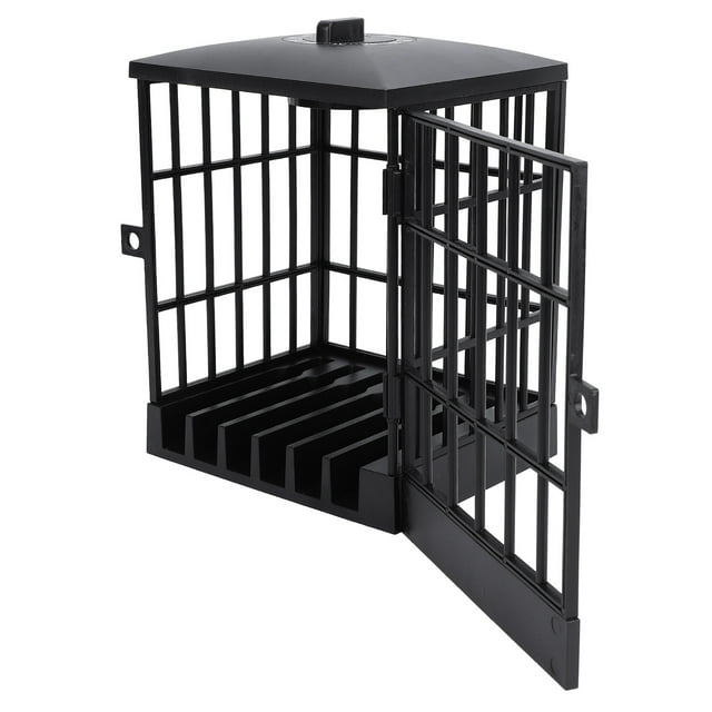 Phone Jail Lock Up Cage Para 6 Teléfonos - Soporte De Teléfonos Inteligentes Con Cerradura Y Llave - De Mordaza Novedosa Para El Horario Familiar, El Aula Y El Almacenamiento De