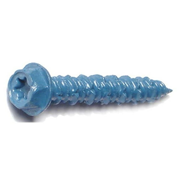 Torquemaster 51206 0.19 x 1.25 in. Star Hex Head Masonry Screw -100 Pack