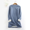thumbnail image 4 of Jumpingount Ropa interior térmica de mujer portátil Color sólido reutilizable reemplazo de manga larga invierno otoño caliente mantenimiento camiseta de Prendas para la parte del cuerpo Rosado S Jumpingount AP013396-01, 4 of 6