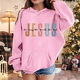 thumbnail image 3 of Teen Boys Hoodies Jesus Loves You Hoodie Long Sleeve Graphic Sweatshirt Fashion Loose Pullover Top Crop Tops Winter Clothes Size 11-12 Years Girls Clothes Cute&nbsp;Boy Girl&nbsp;Clothing, 3 of 7