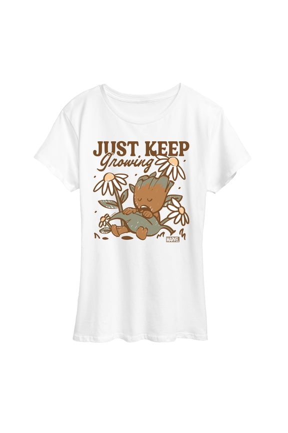 Guardians of the Galaxy - Groot Keep Growing - Women's Short Sleeve Graphic T-Shirt