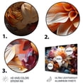 thumbnail image 3 of Designart "Peach Pink modern Still Lifes" Abstract Still Lifes Metal Wall Art, 3 of 5