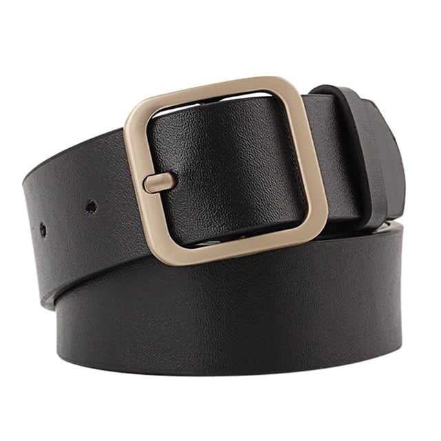 Ceintures Noires Habillées pour Femmes Pantalon de Soirée Mode Sangle en Cuir Ceintures en Cuir pour Femmes avec Boucle Dorée pour Pantalon Habillé Ceintures Rouges Ajustées pour Femmes Ceintures Fines pour Femmes Boucle Argent,Noir