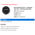 thumbnail image 2 of Rear Differential Cover - Compatible with 1992 - 1999 Chevy K1500 1993 1994 1995 1996 1997 1998, 2 of 2