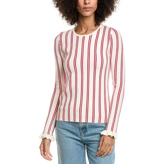 THE UPSIDE womens  Alpine Chrissy Knit Sweater, XXS, Red