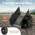 thumbnail image 4 of VEVOR Panel Dolly, 600LBS Capacity Slab Dolly, Heavy-duty Drywall Mover with 8" Pneumatic Wheels, Adjustable Clamp Panel Cart for Drywall Sheet, Material Handling, All Terrain Moving Cart, 4 of 9