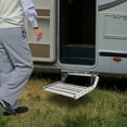 thumbnail image 3 of Folding RV Step, Foldable Aluminum Alloy RV Camper Step, Manual RV Step with LED Light, 3 of 15
