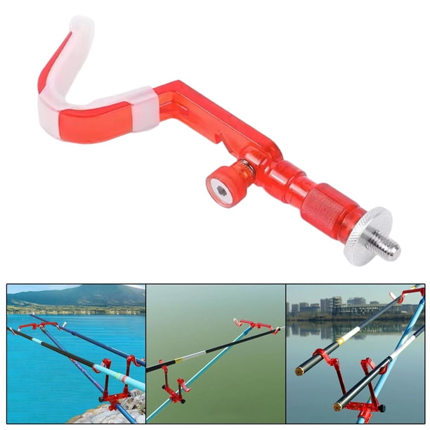 Soporte para cañas de pescar, equipo de herramientas de pesca, soporte ajustable, soporte para pesca Cabeza única roja Cola Resto de caña de pescar