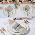thumbnail image 3 of Cloth Napkins Set of 4 - 20x20 Inches, Abstract Brown Washable Reusable Table Napkins, Winter Geometric Oil Painting Color Blocks Soft & Absortbent Dining Napkin for Party Wedding Hotel Restaurant, 3 of 9