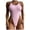 Pink, variant on Sngxgn Bathing Suit for Women Tummy Control High Cut Swimsuit Womens Swim Suit(Yellow,L)