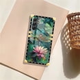 thumbnail image 7 of FKBRCL4U Compatible with Samsung Galaxy A14 5G Case, Colourful Dragonfly Pink Lily Pads Luxury Golden Decoration for Girl Women Soft TPU Shockproof Protective Hard PC Back, 7 of 7