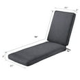 thumbnail image 7 of 2-Pack Patio Chaise Lounge Cushion Water-Resistant Heavy Duty Lounge Cushion 3" Thickness high-density foam with Washable Cover, 7 of 7
