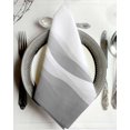 thumbnail image 2 of Cloth Napkins Abstract Minimalist Gray Ombre Washable Soft Kitchen Dinner Napkin Set of 4,Modern Geometric Wave Stripe Reusable Cocktail Napkins for Wedding Holiday Party Event,20x20In, 2 of 7