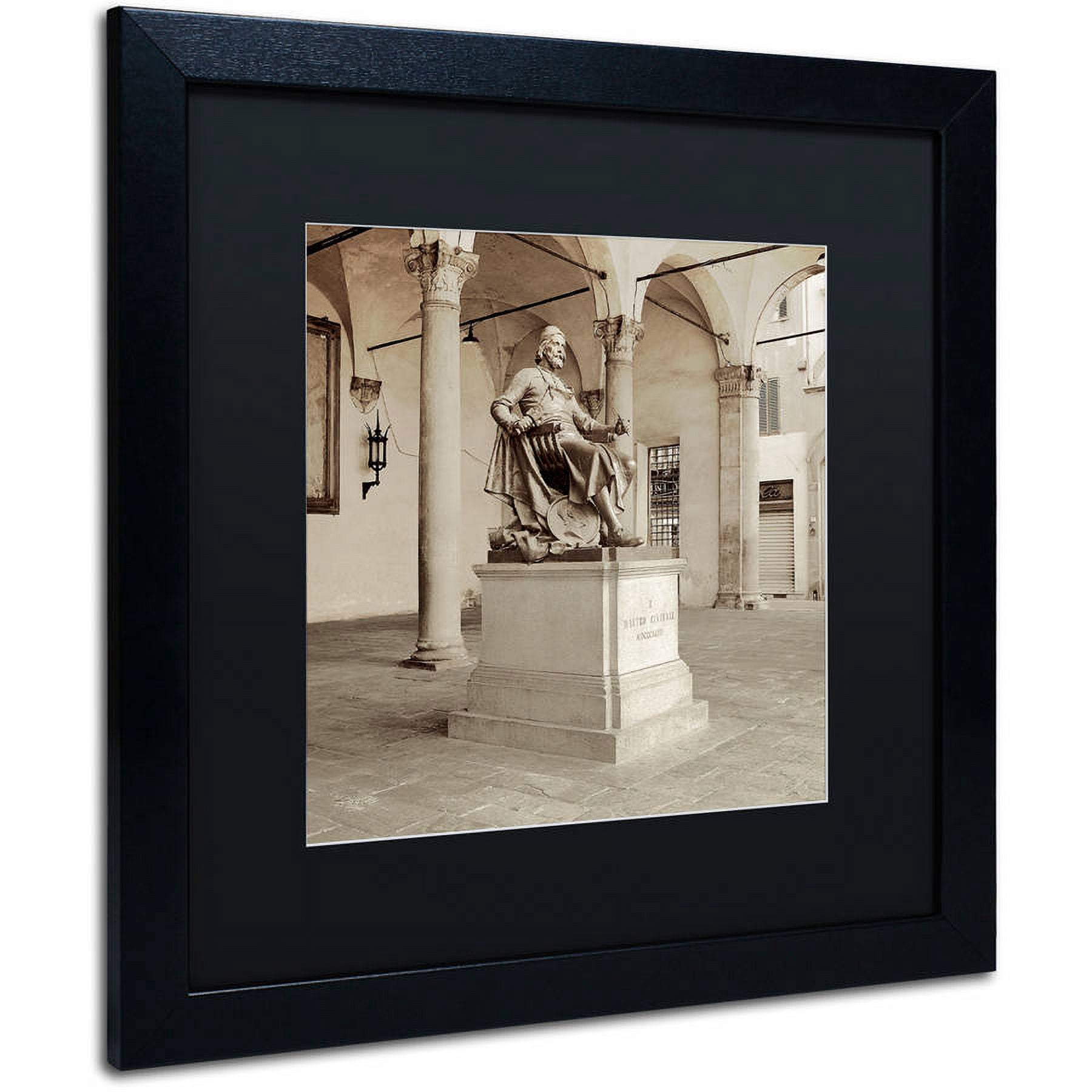 Trademark Fine Art "Lucca II" Canvas Art by Alan Blaustein, Black Matte, Black Frame