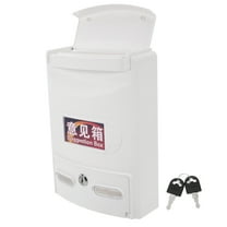 Mailboxes for outside Wall Mount Knockers Pot Scrunchy White